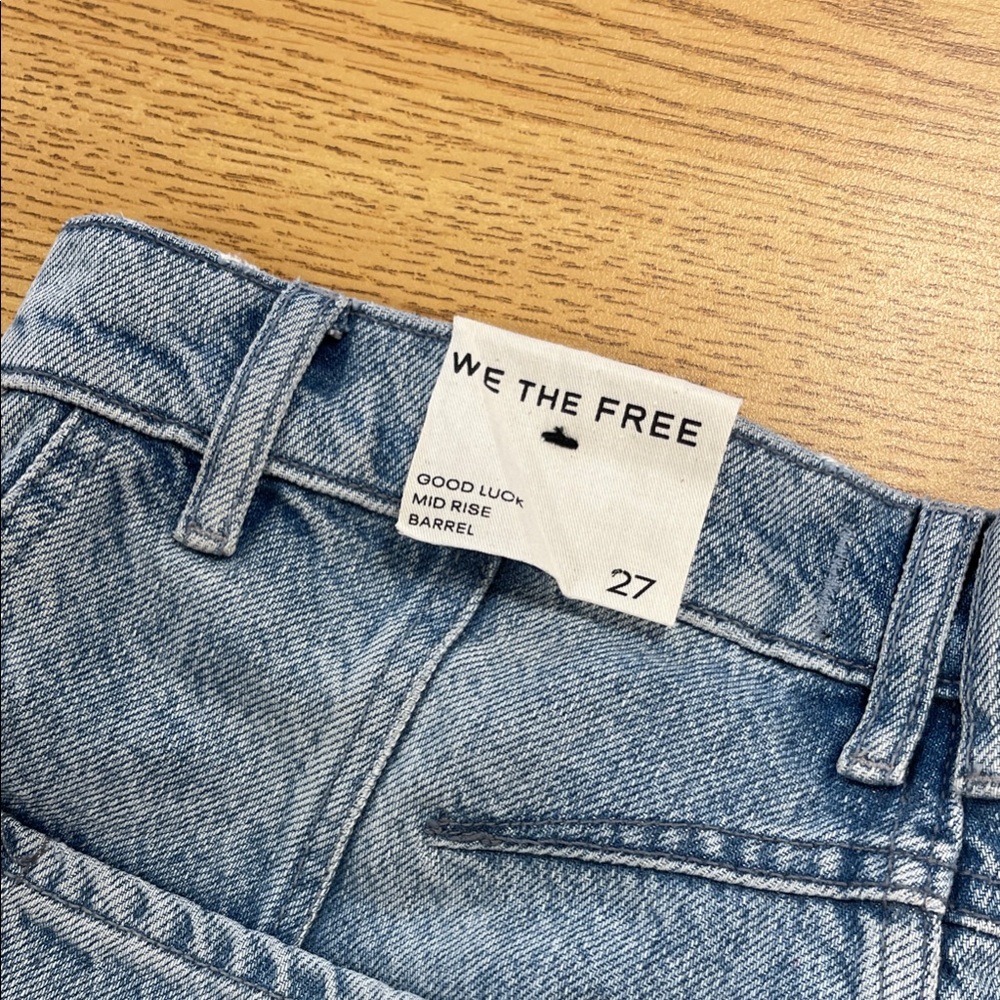 Free People We The Free Good Luck Barrel Jeans - Picture 5 of 5